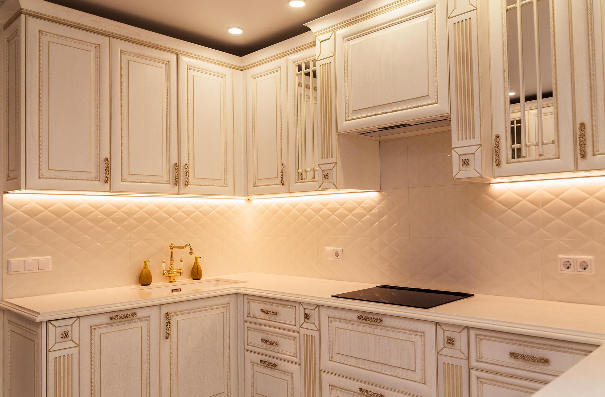 Indoor accent lighting installed in a Richmond-area home